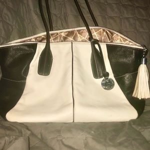 Borgela by Hobo black and white large leather purse
